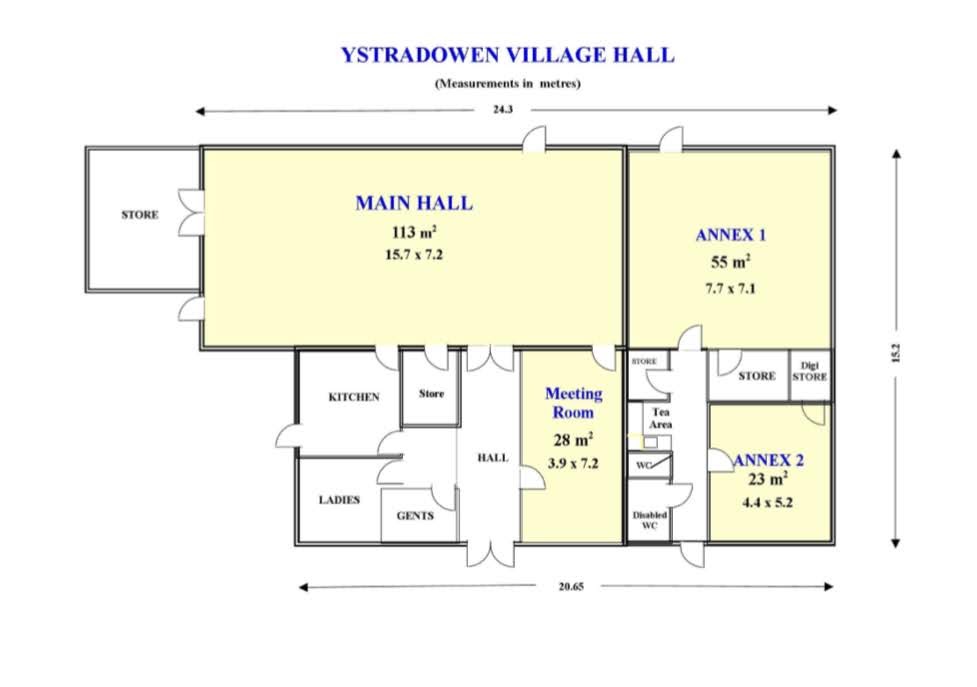 Village Hall Booking – Ystradowen